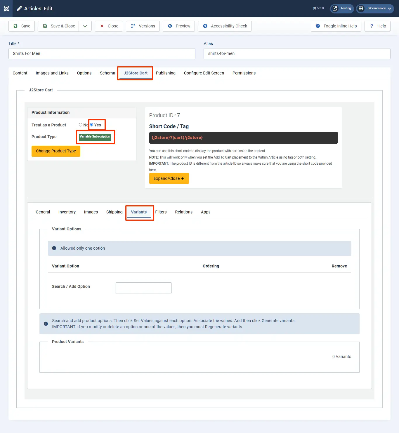 Creating subscription based products | J2Commerce Documentation