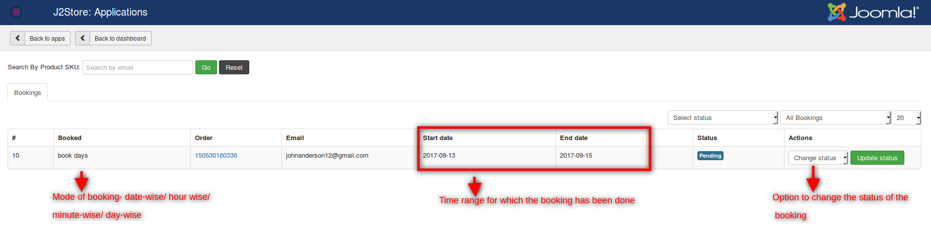 booking