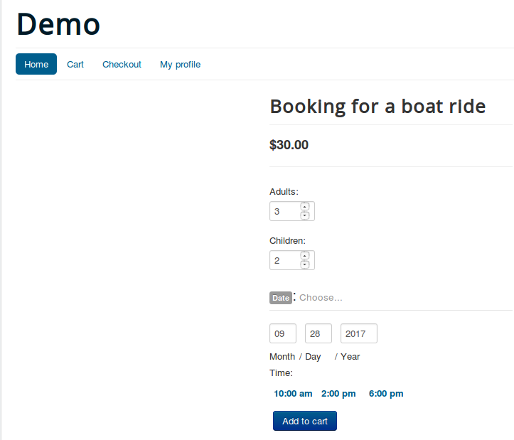 booking frontend